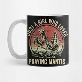Just A Girl Who Loves Praying Mantis Cute Insect Lover Mug